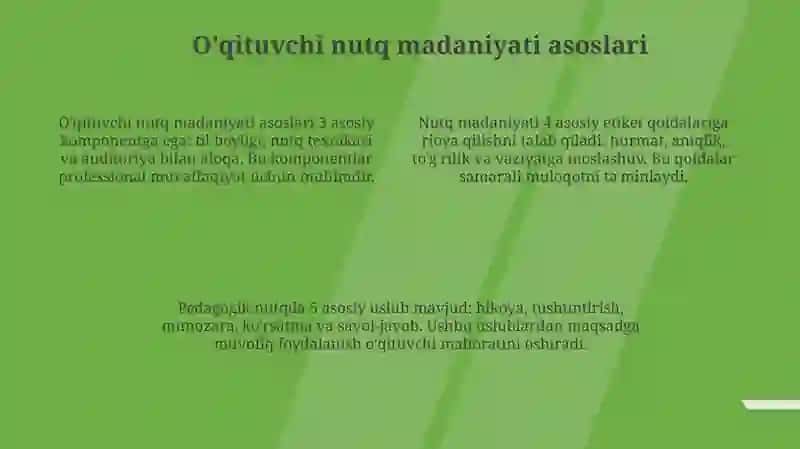 Oʻqituvchi nutuq madaniyati va davlat tilida ish yuritish fanining maqsad va vazifalari 4