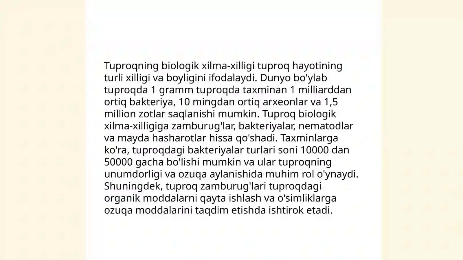 Tuproq biotexnalogiyasi va uning vazifalari 4