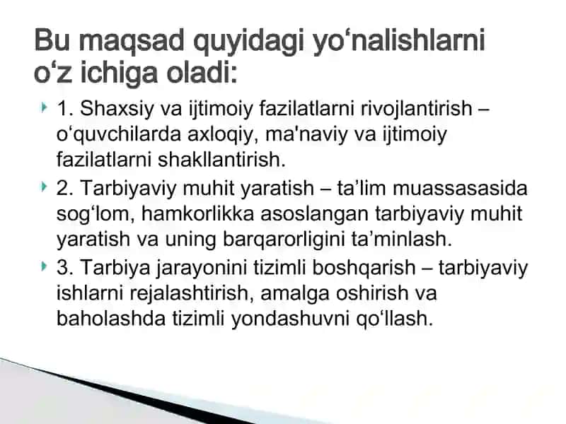 Tarbiyaviy ishlarni boshqarish 4