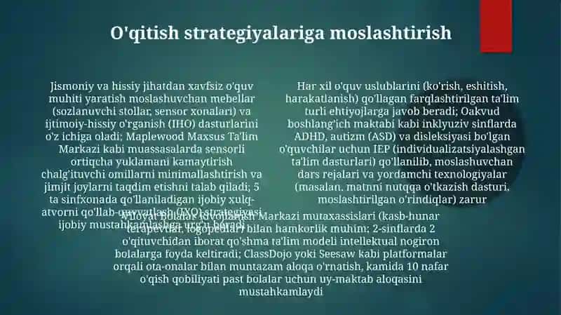 Shifoxonadagi bolalar uchun ta'lim muhitini yaratish uziga xos xususiyatlari 4