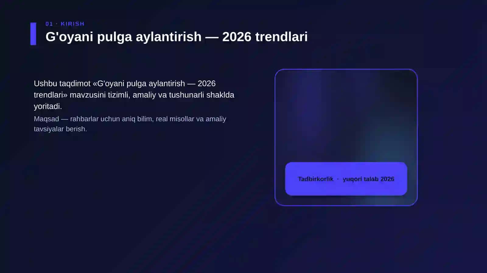 G'oyani pulga aylantirish — 2026 trendlari 4