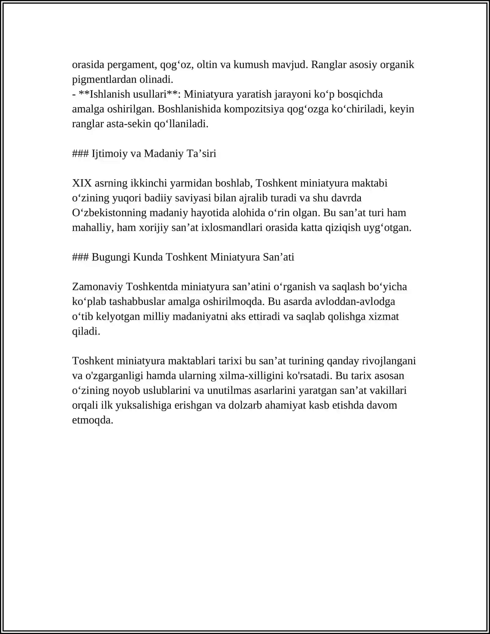 Toshkent Miniatur Maktablari 4