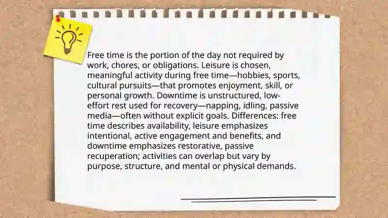 Free time activities 4
