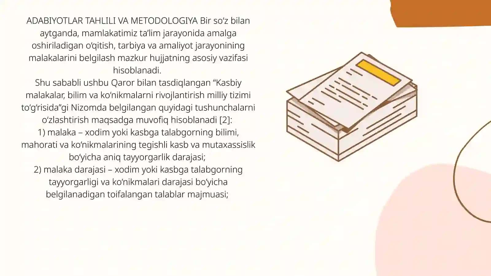 O‘zbekiston Respublikasi Milliy malakalar ramkasi 4