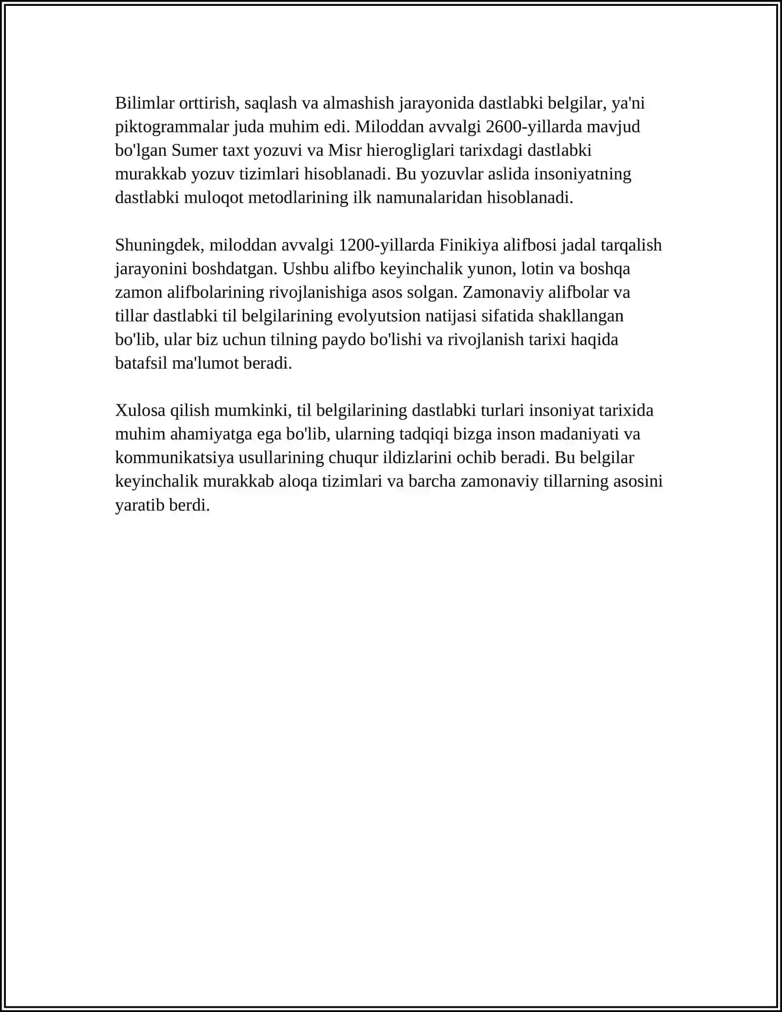 Til Belgilari Sistemi 4