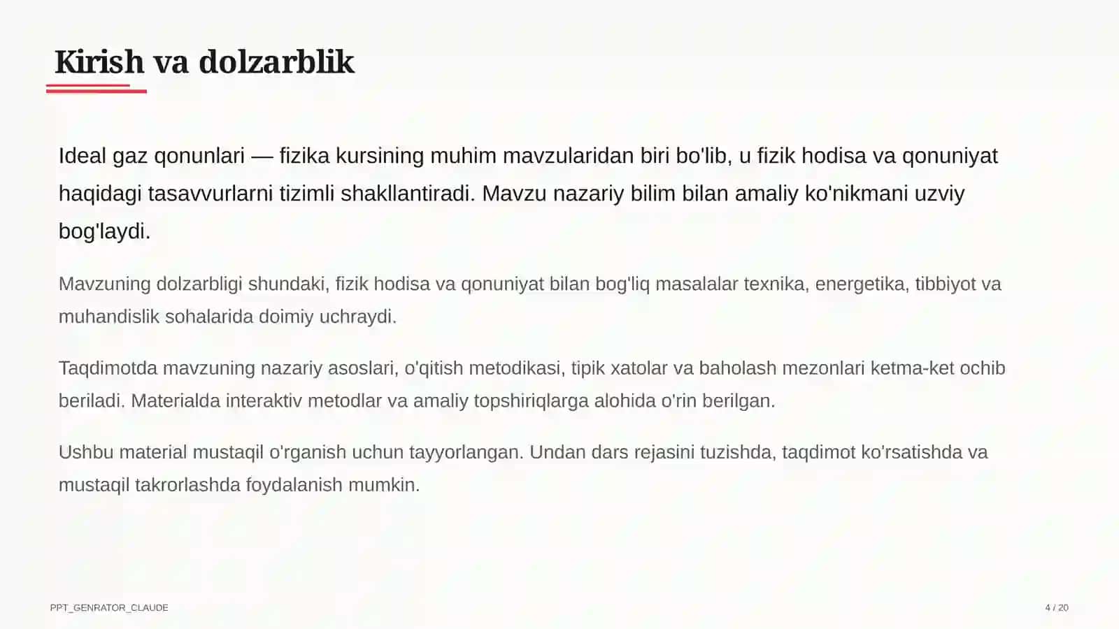 Ideal gaz qonunlari (10-sinf) 4