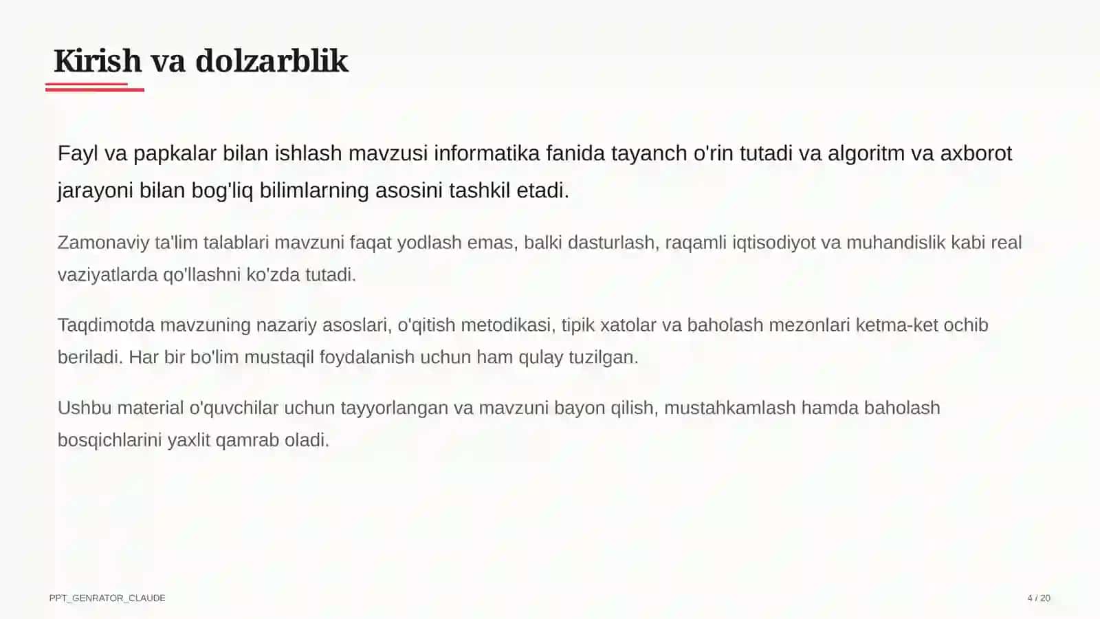 Fayl va papkalar bilan ishlash (5-sinf) 4