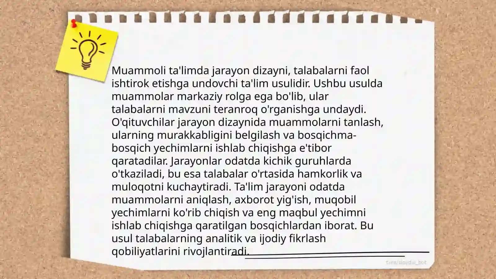 Muammoli ta’lim texnologiyasi 4