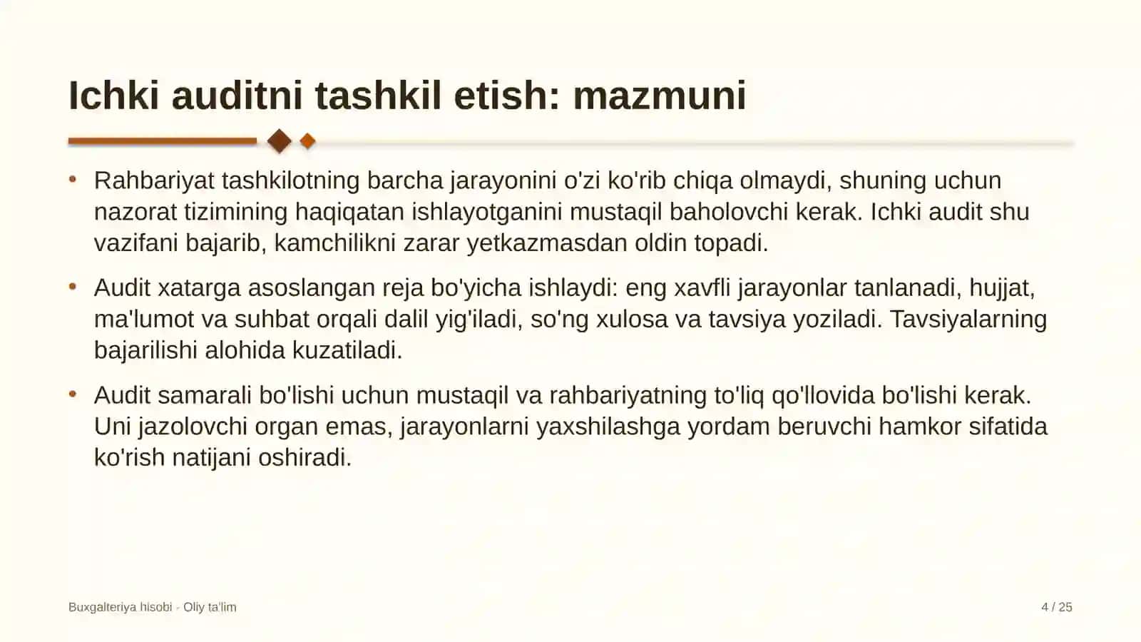 gaz ta'minoti korxonalarida ichki auditni tashkil etish 9341 4
