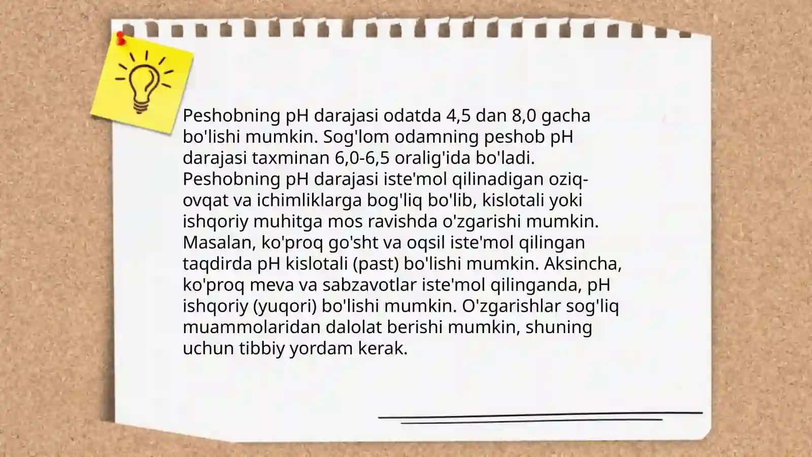 Peshobning kimyoviy xususiyatlari 4
