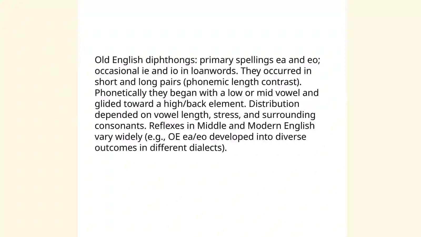 Old English phonetics 4