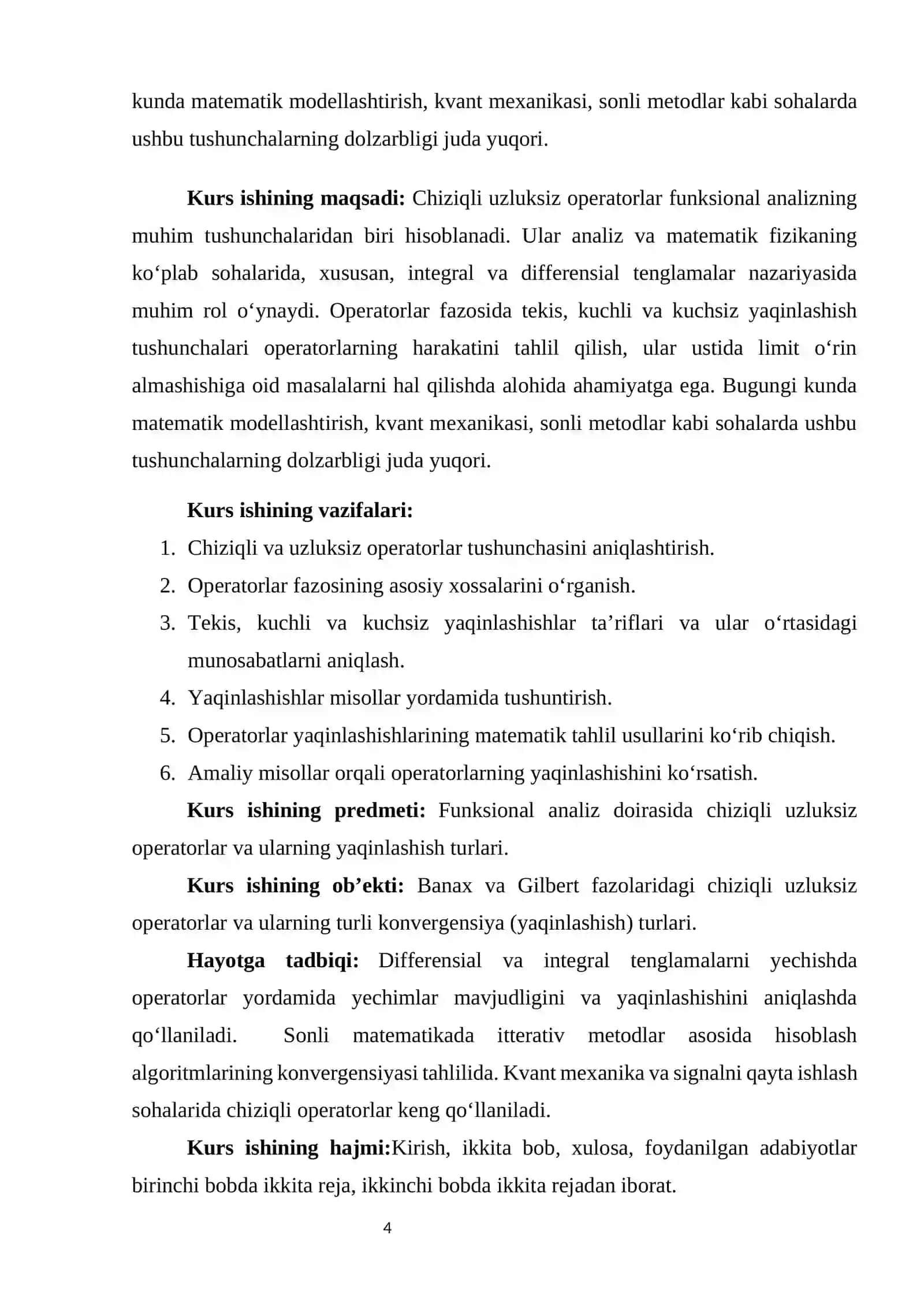 Chiziqli uzliksiz operatorlar fazosi 4