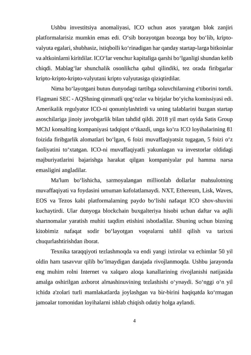 Bitruv malakaviy ishi Tarmoqda axborot xavfsizligi va blokchain texnologiyasi 4