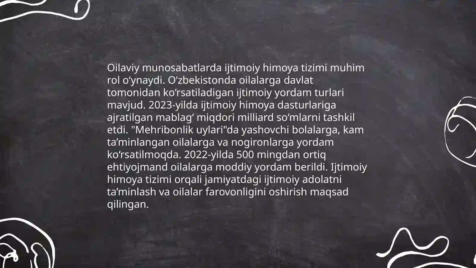 Ijtimoiy himoya dasturlari,oilaviy munosabatlarda ijtimoiy himoya tizimi, ehtiyojmand qatlam bilan ijtimoiy ish 4