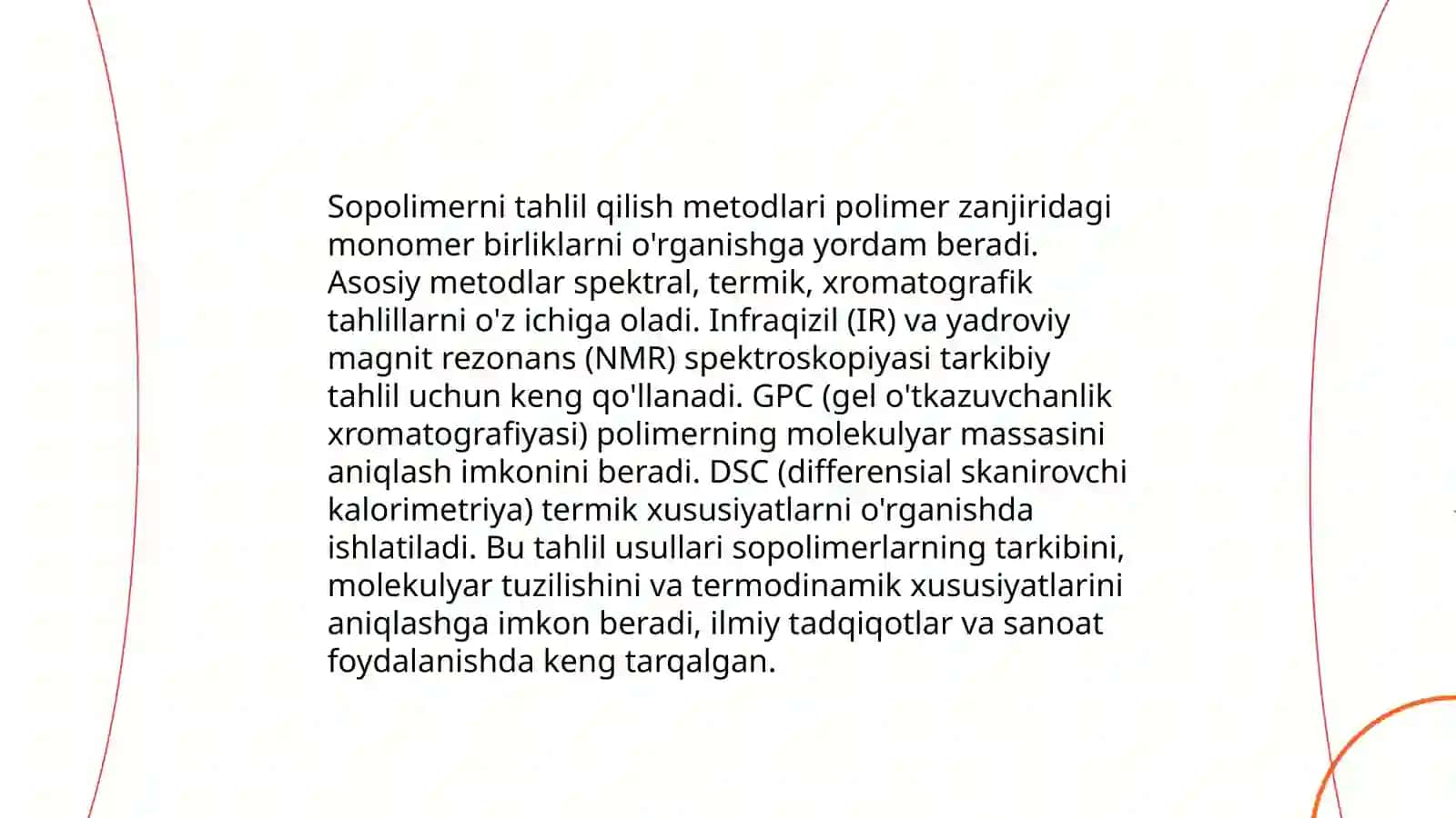Sopolimerlarnish Konstantalarini aniqlash usullari 4