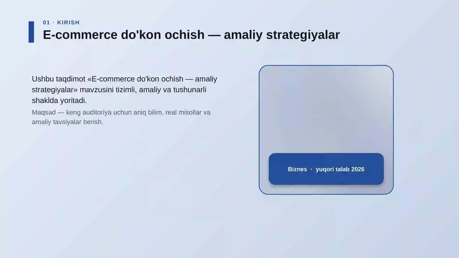 E-commerce do'kon ochish — amaliy strategiyalar 4