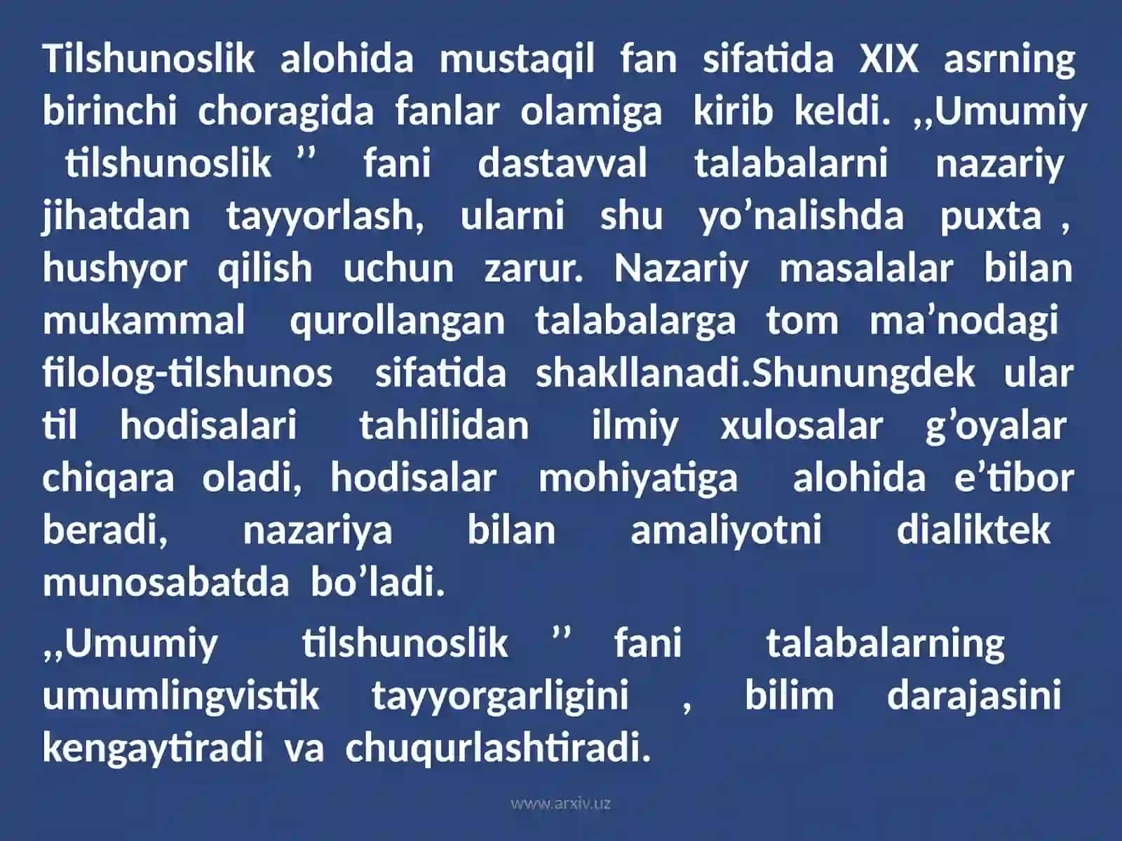 Umumiy tilshunoslik maqsad va vazifalari 4