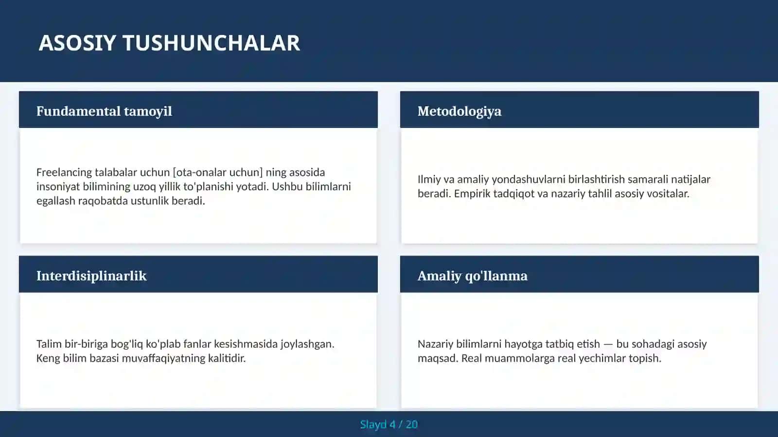 Freelancing talabalar uchun [ota-onalar uchun] 4