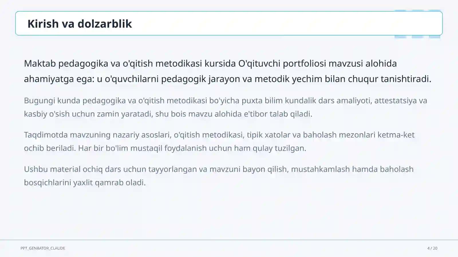 O'qituvchi portfoliosi 4
