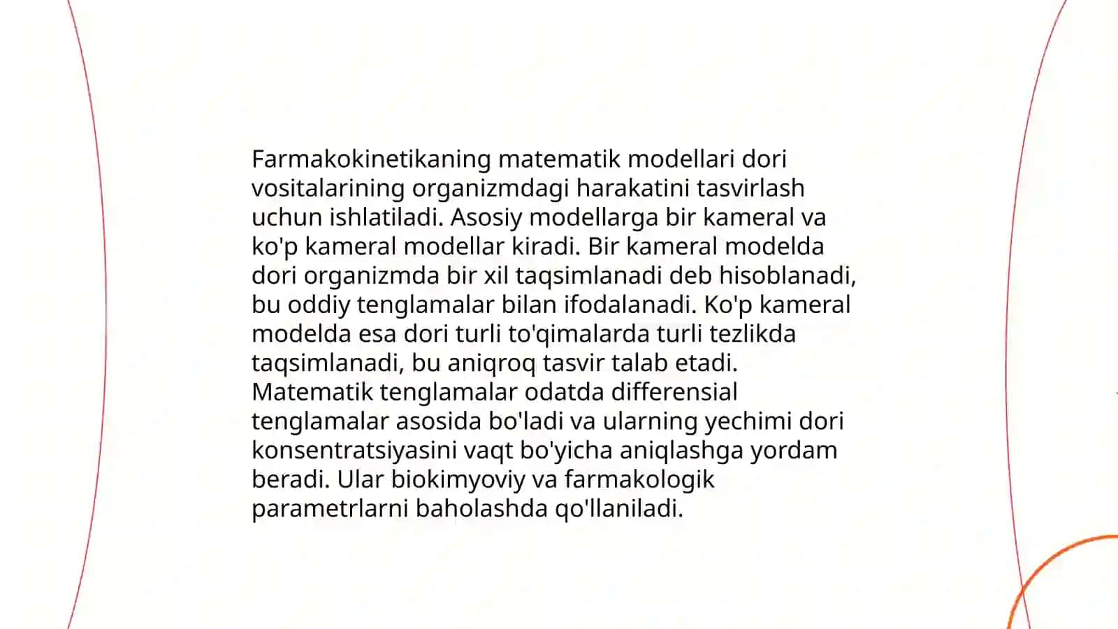 Tibbiy - Biologik Differensial Tenglamalar 4