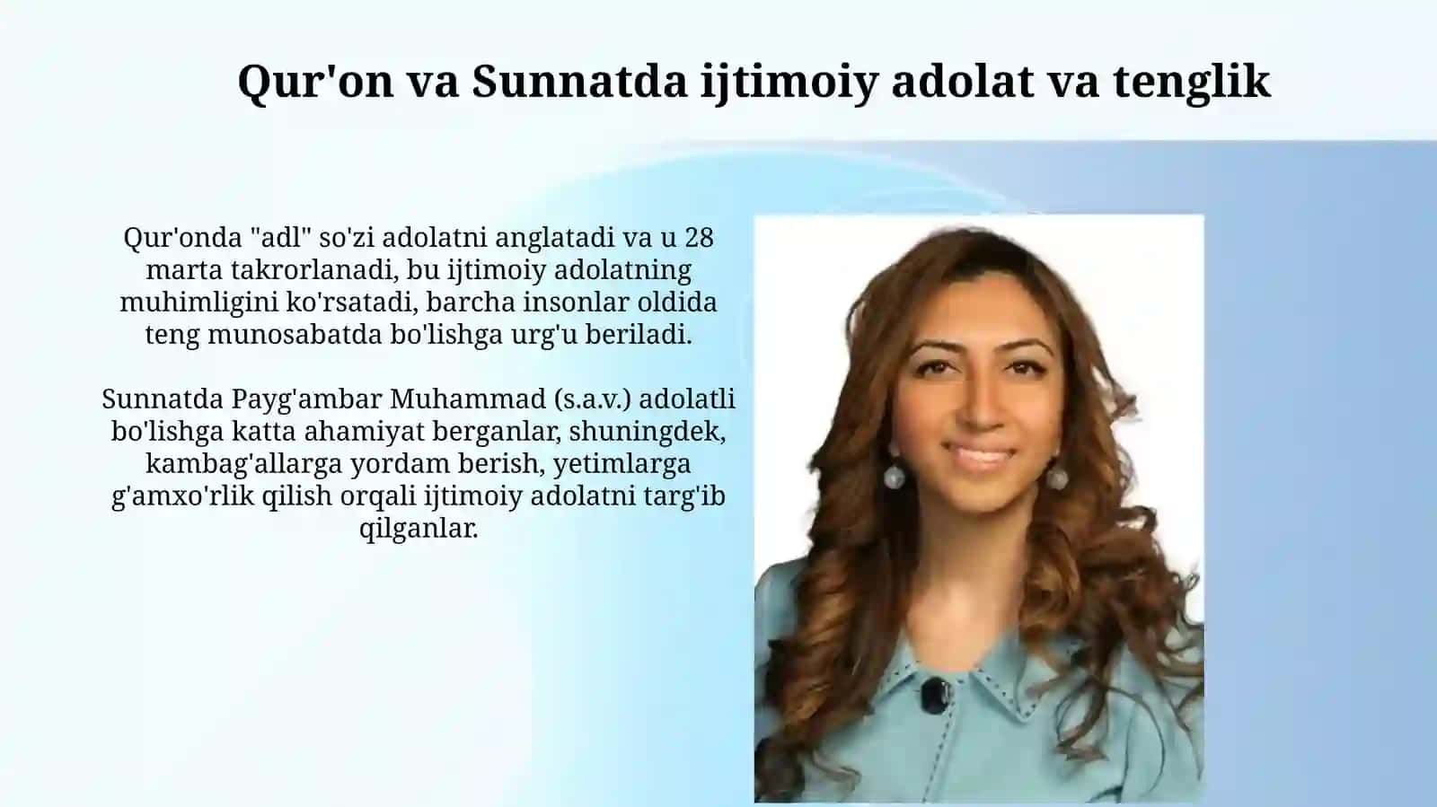 Islomda inson huquqlari himoyasi, ijtimoiy tenglik, adolat 4