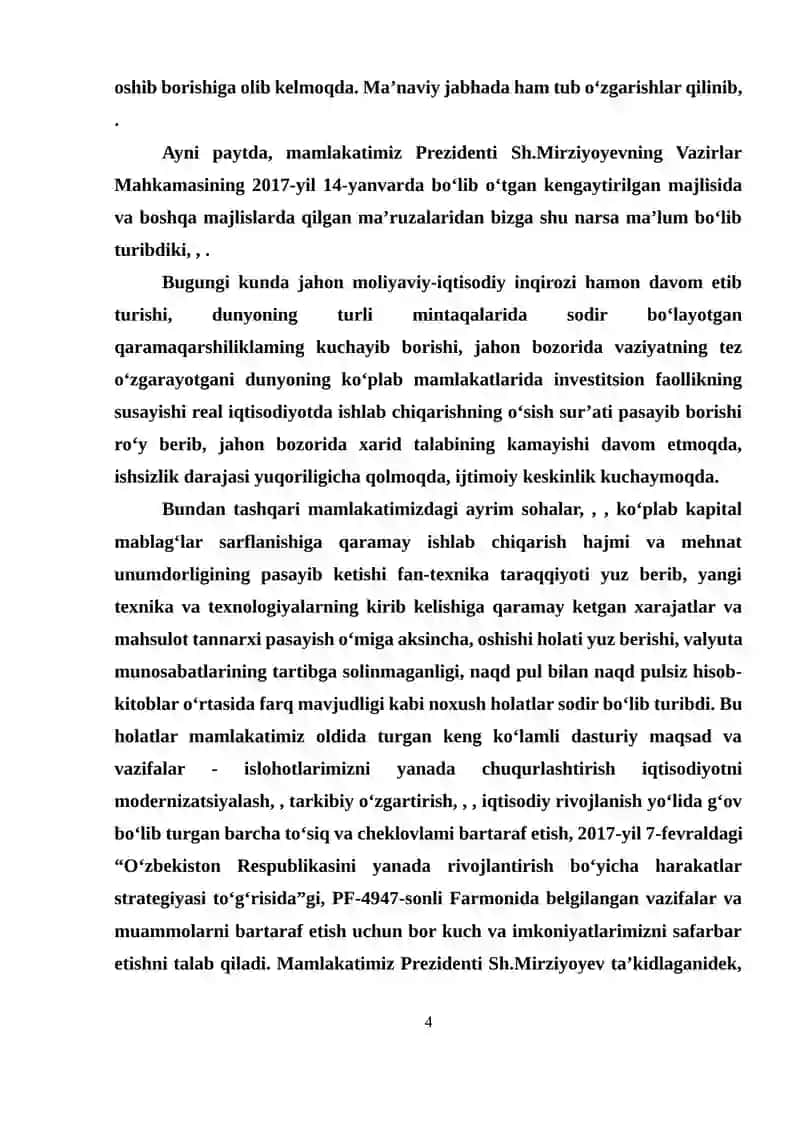 Xarajatlar va mahsulotning sig'imiyligi tahlili 4