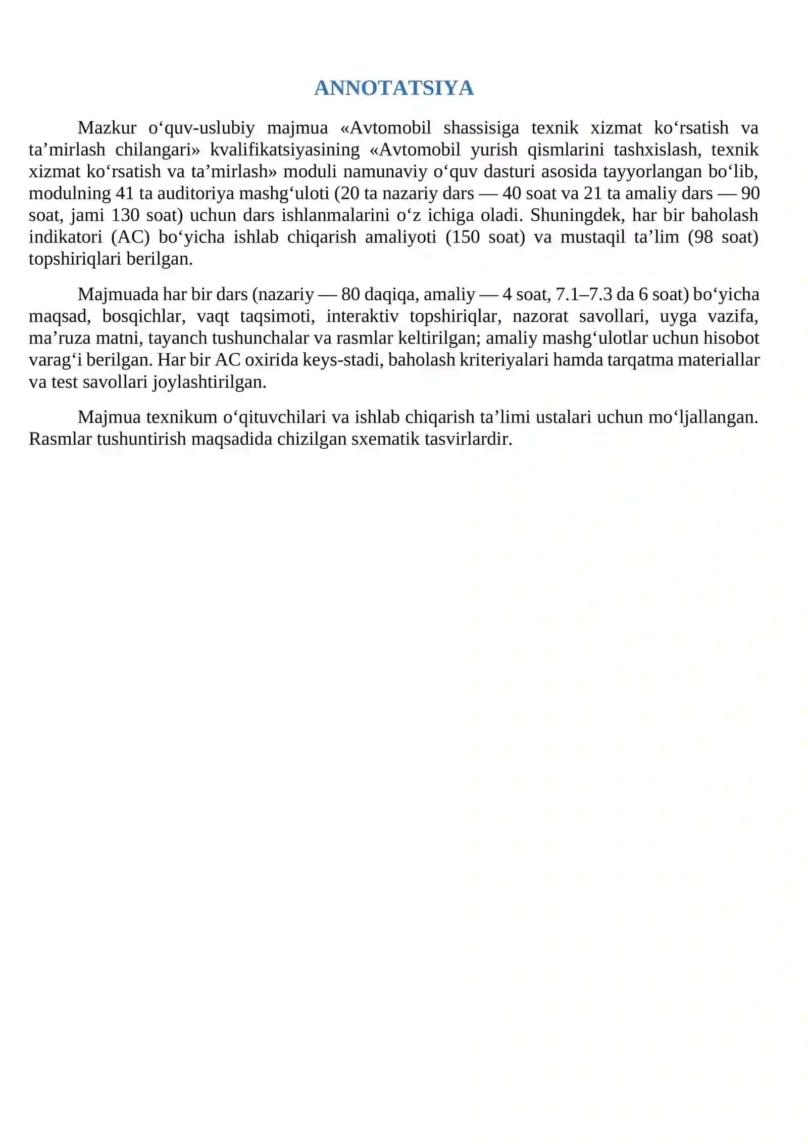 Avtomobil_yurish_qismlari_dars_ishlanmasi_378 Modul 4