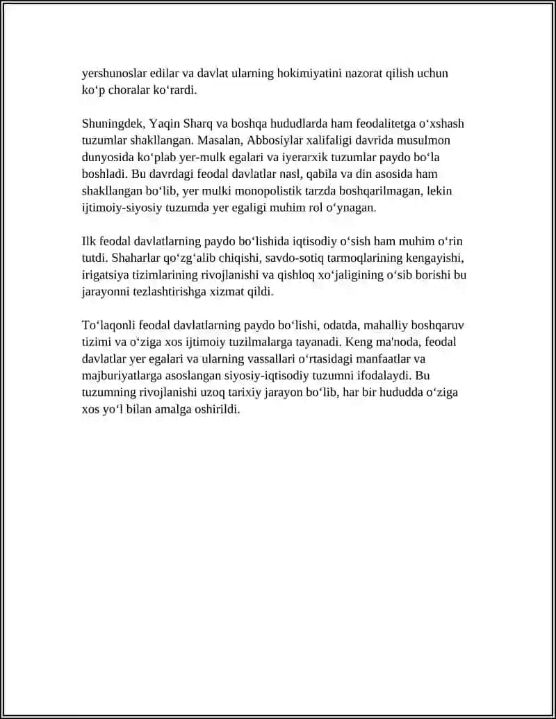 ILK FEODAL DAVLATLAR 4