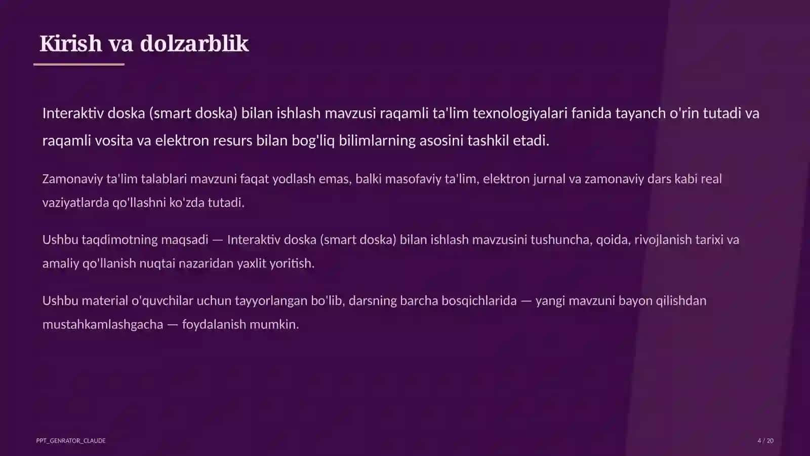 Interaktiv doska (smart doska) bilan ishlash 4