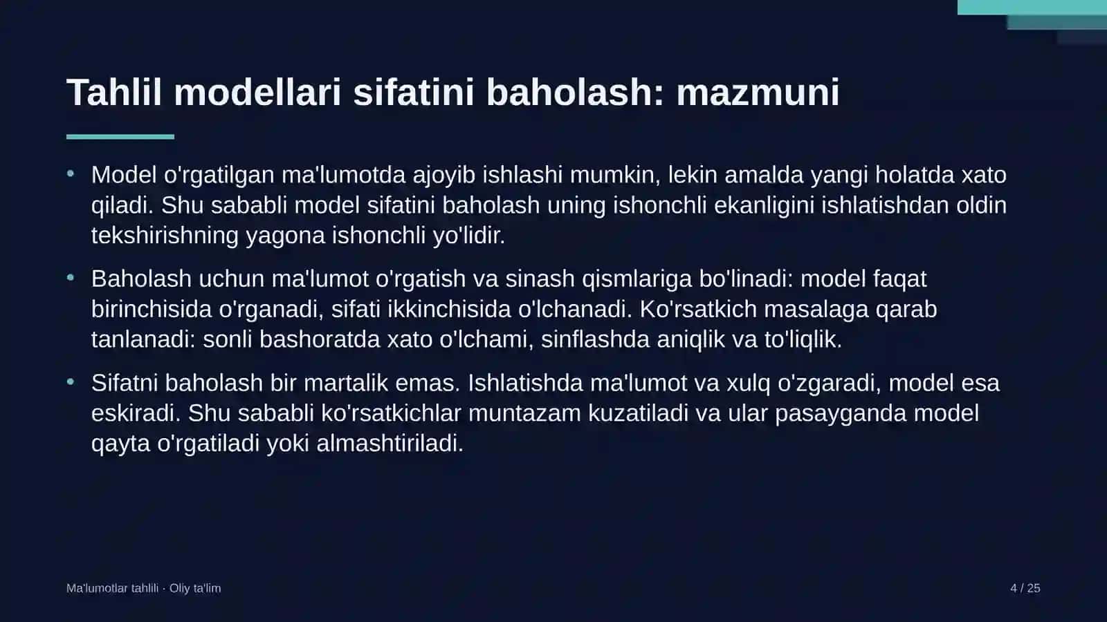 tuyachilikda tahlil modellari sifatini baholash 9417 4
