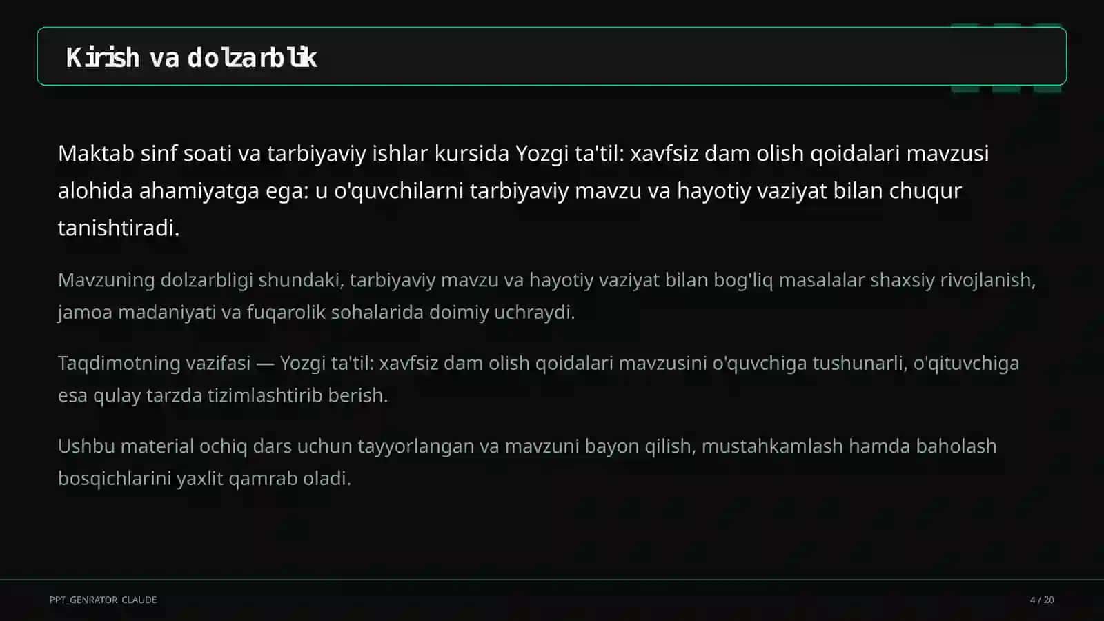 Yozgi ta'til: xavfsiz dam olish qoidalari 4