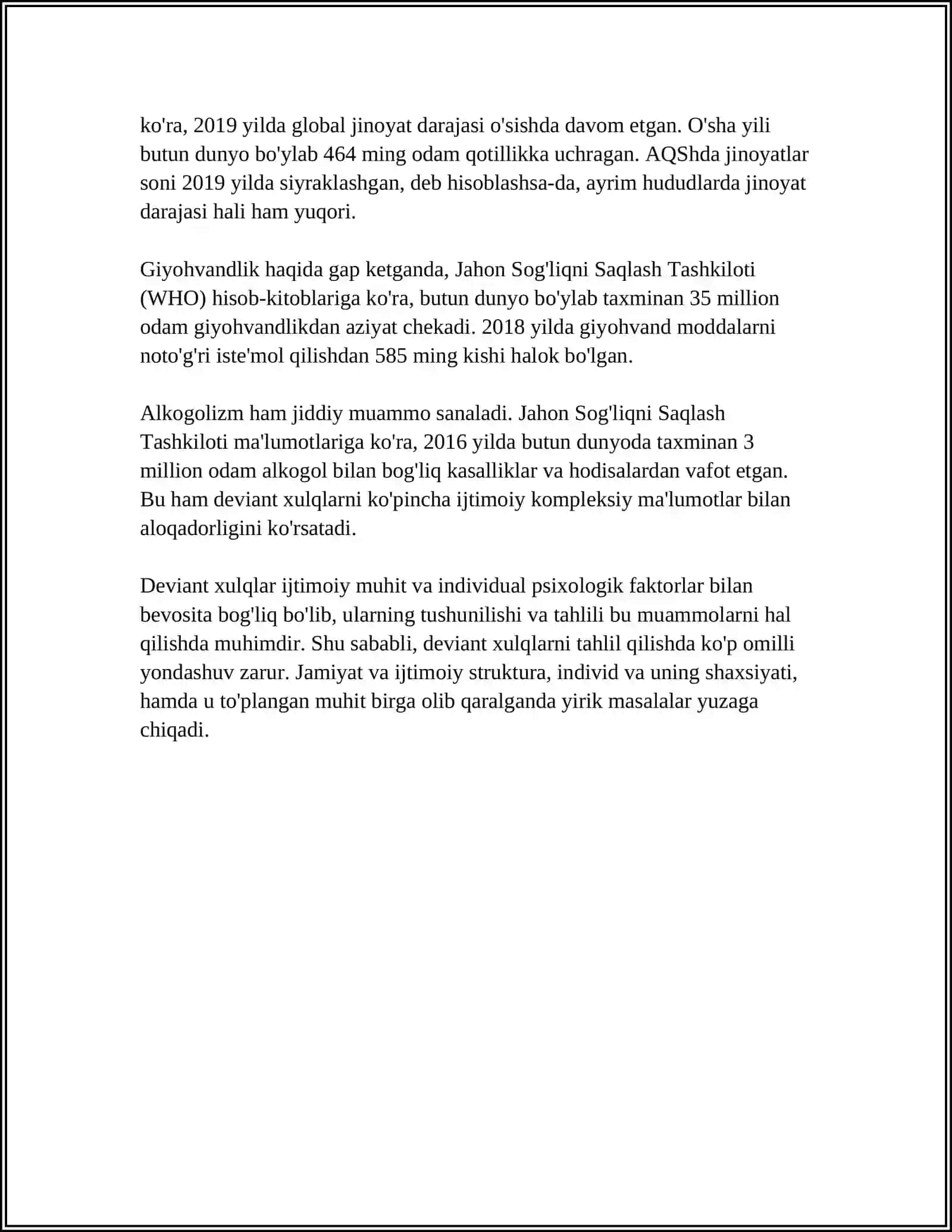 DEVIANT XULQ IJTIMOIY-PEDOGOGIK MUAMMO SIFATIDA 4