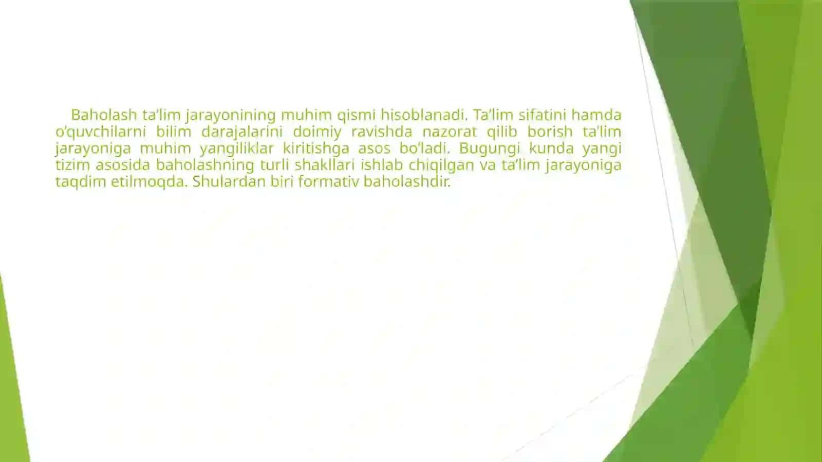 O’quvchilarning o’zlashtirgan bilimlari, bilim natijalarini tekshirish va tashxis qilishning maqsad va vazifalari 4