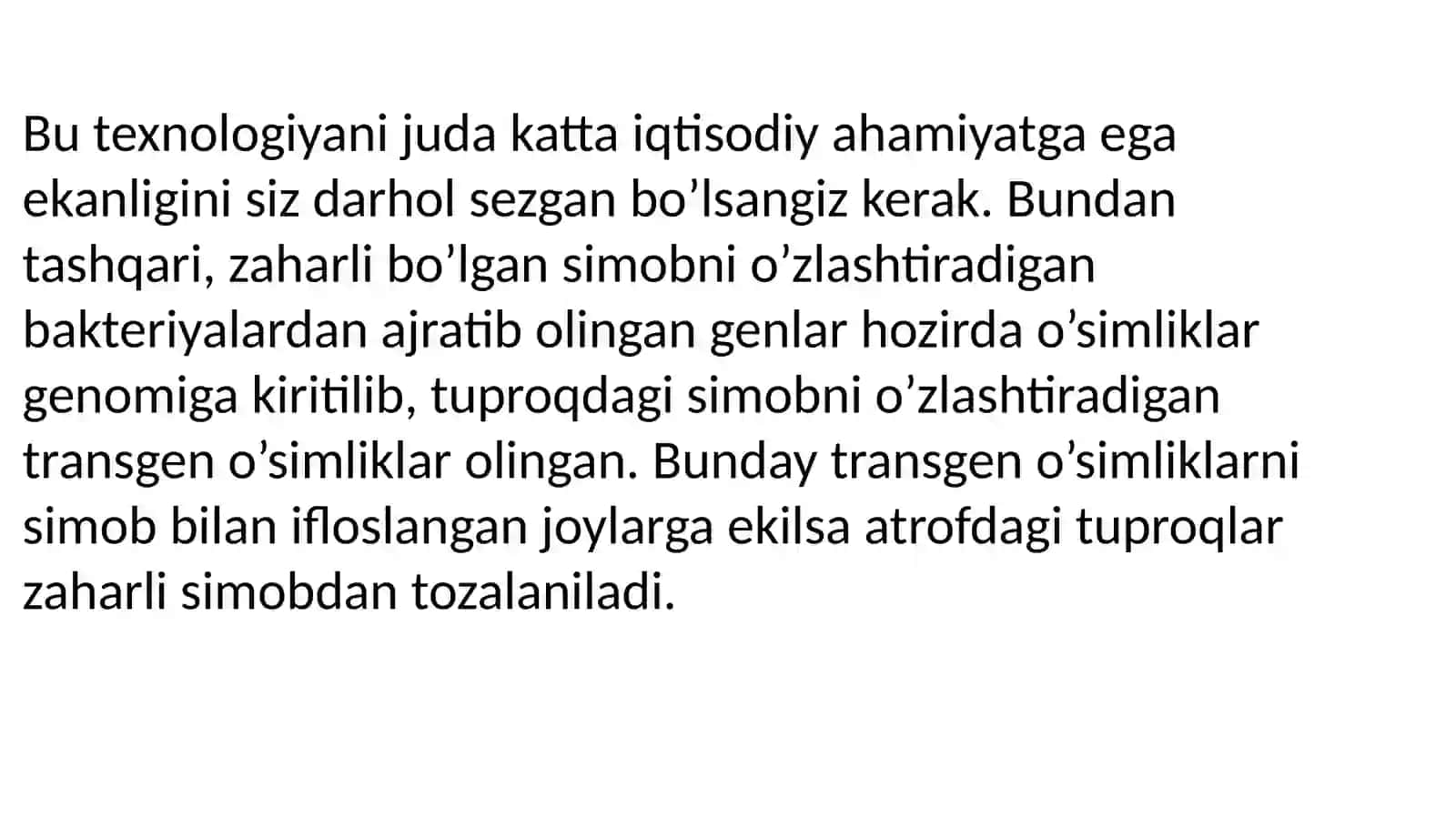 BIOTEXNOLOGIYA   VA FAN  YANGILIKLAR 4