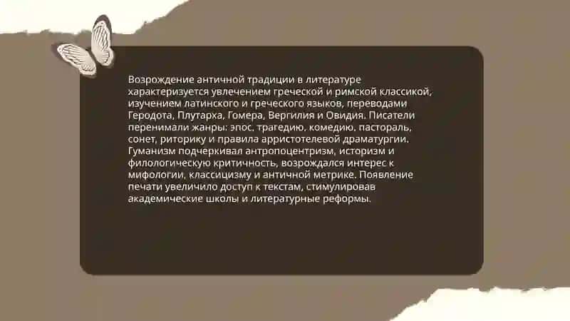 Литература эпохи Возрождения 4