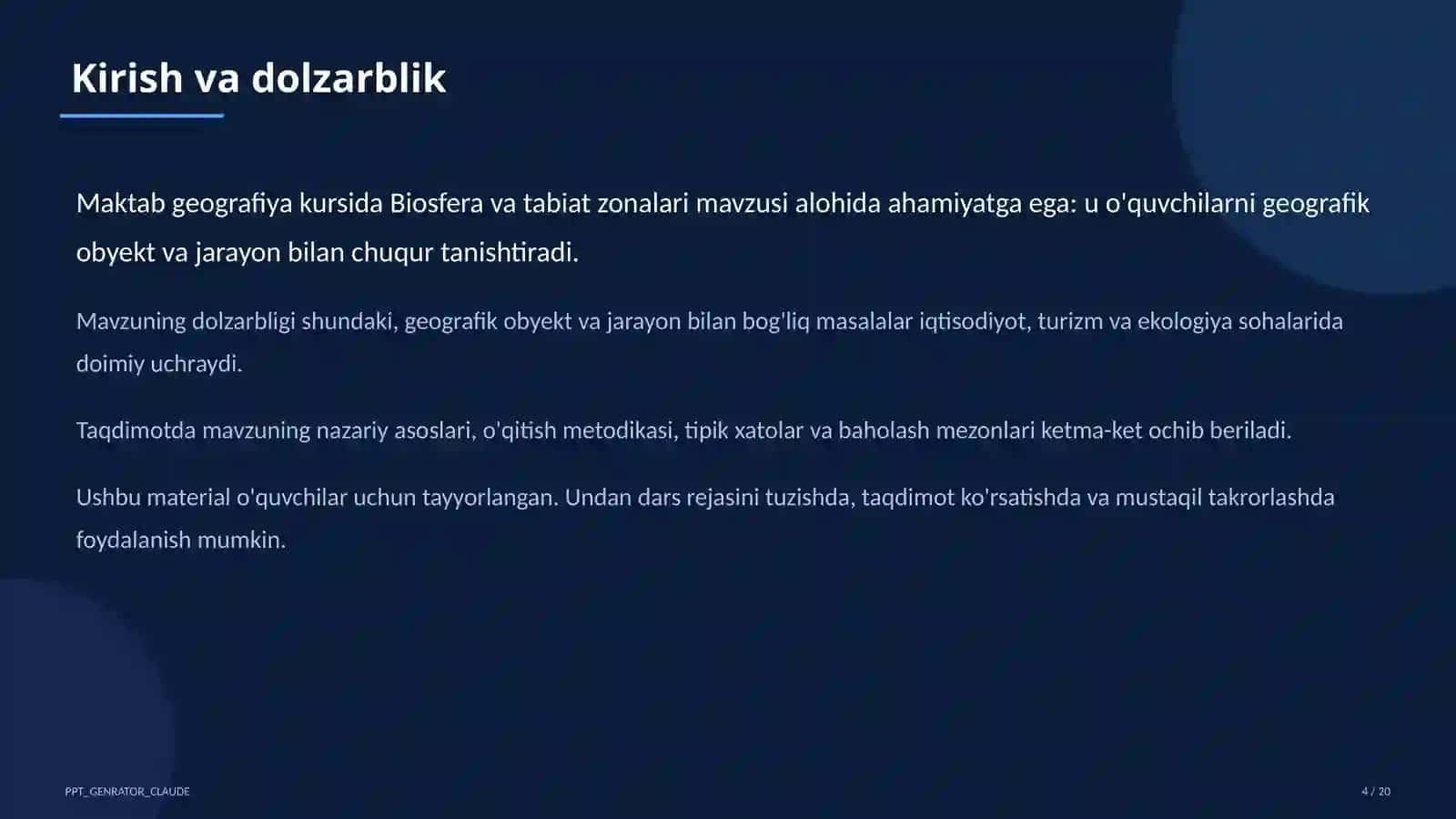 Biosfera va tabiat zonalari (6-sinf) 4
