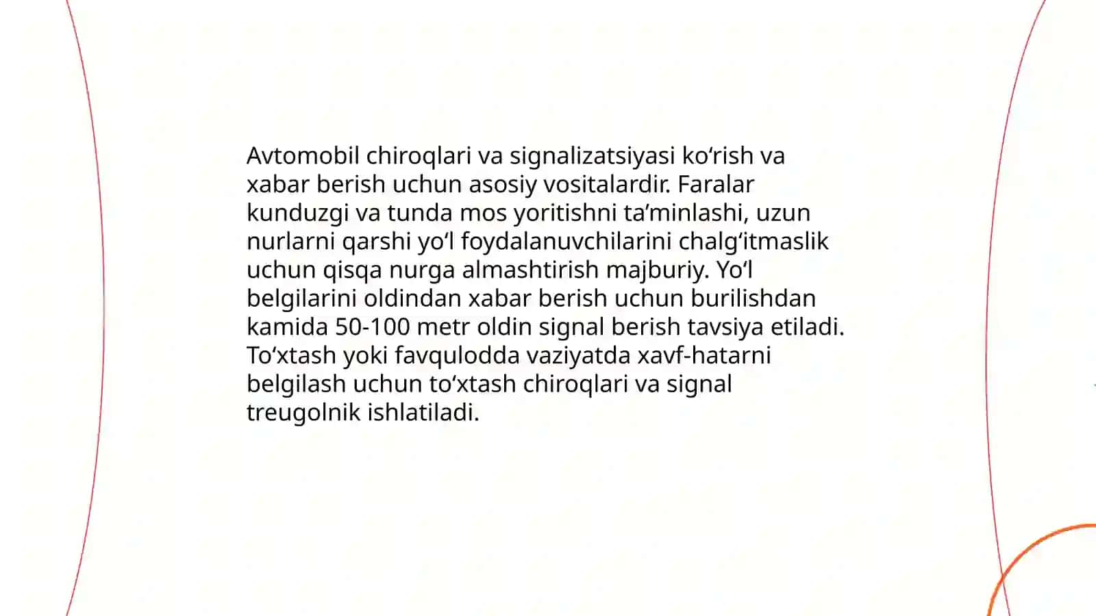 Yo'l harakati qoidasi - umr foydasi 4