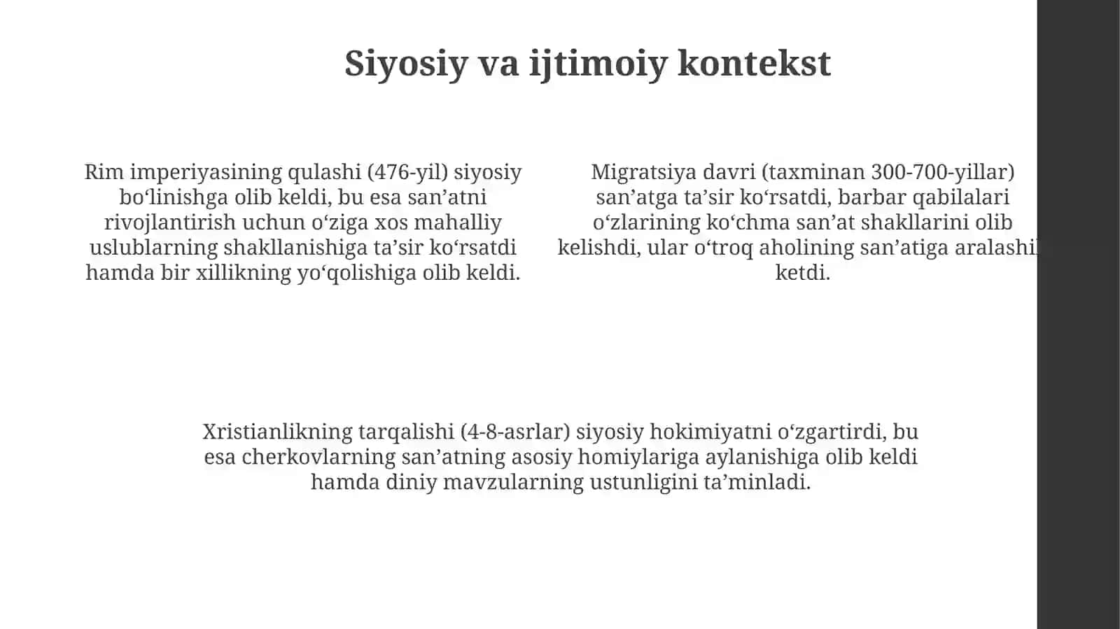 Ilko‘rtaasrlardasan'atrivoji 4