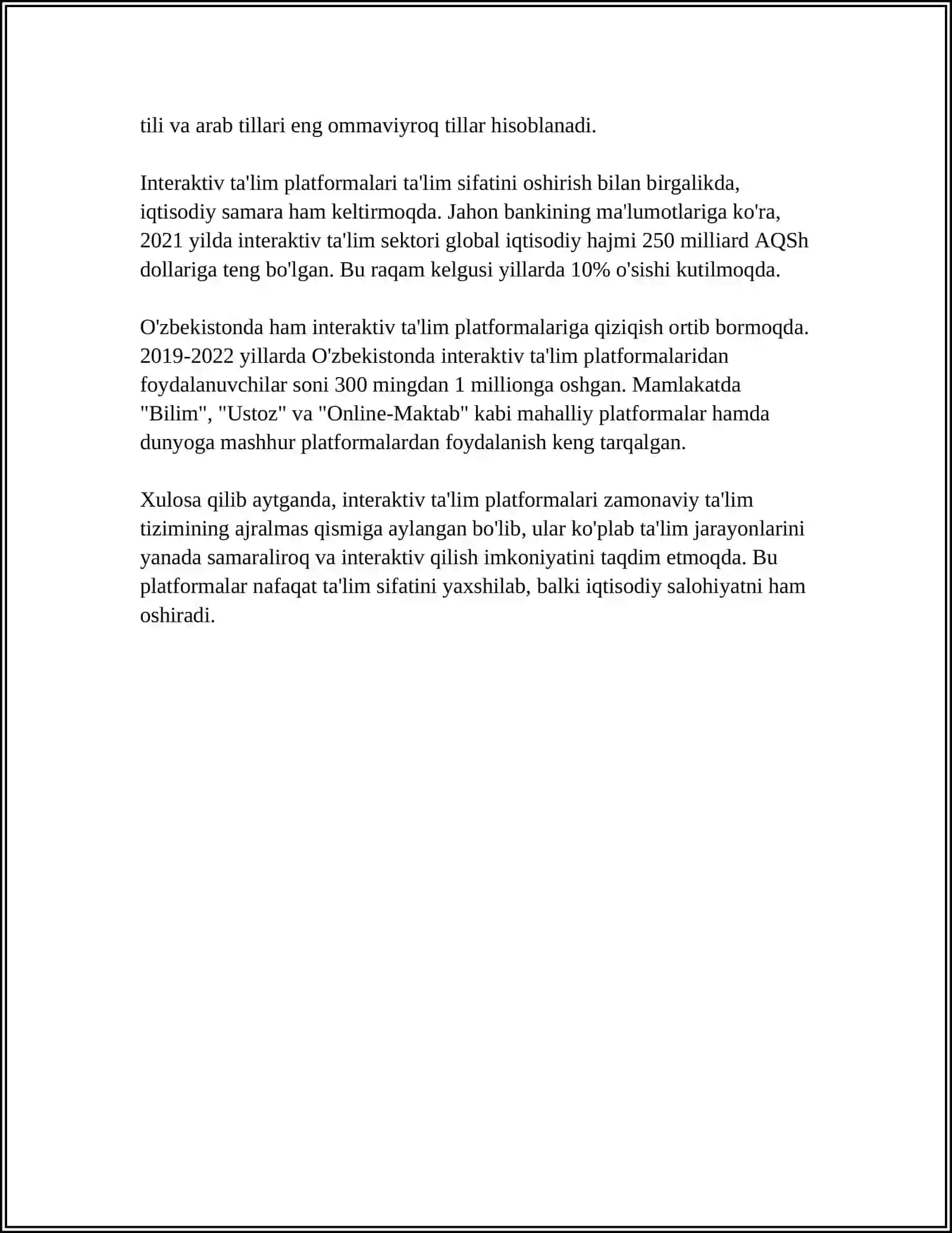ONA TILI TALIMIDA QO'LLANILADIGAN INNOVATSION VA AXBOROT KOMMUNIKATSIYA TEXNOLOGIYALARI 4