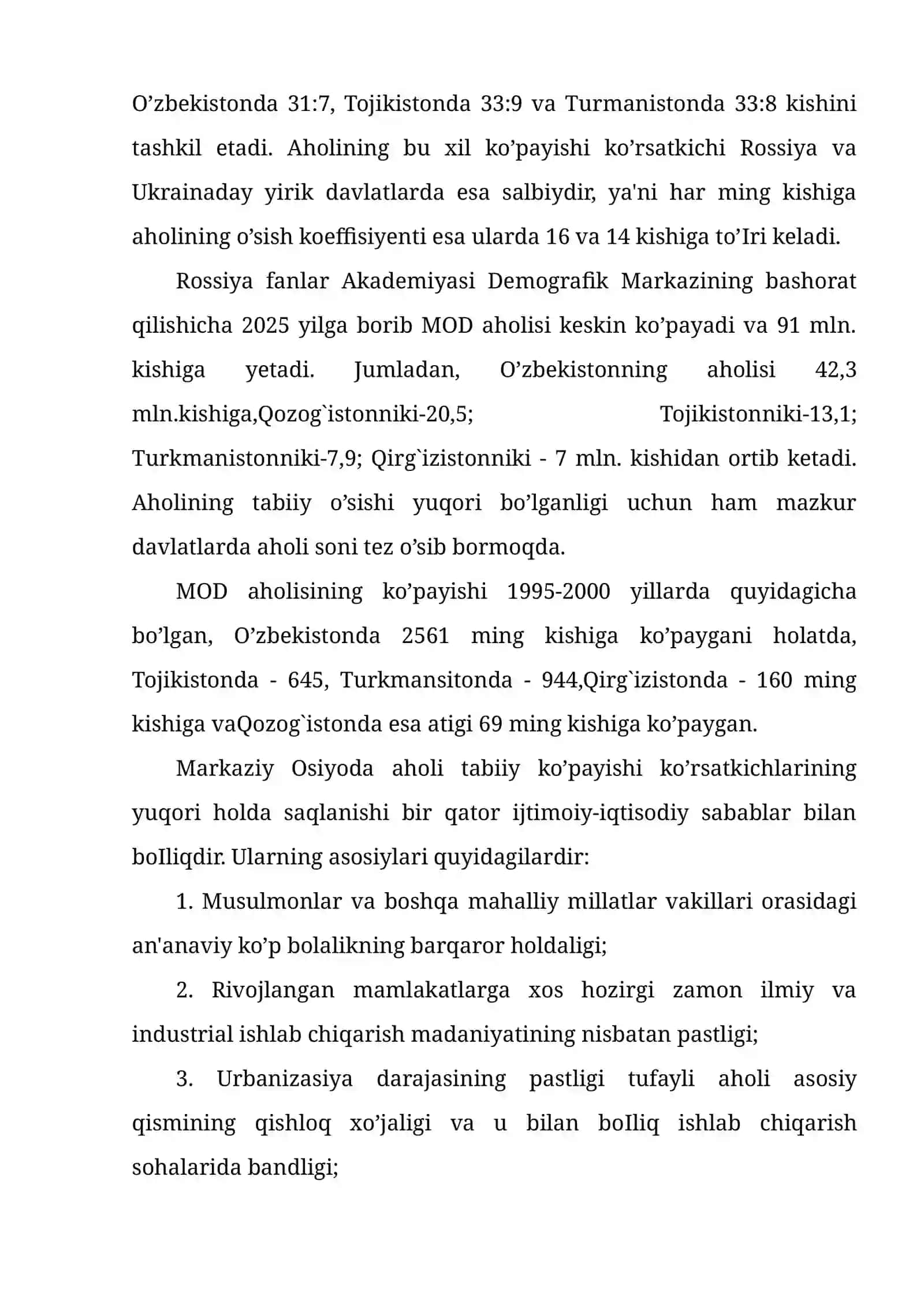 MARKAZIY OSIYO DAVLATLARI AHOLISI VA TRANSPORT GEOGRAFIYASI 4