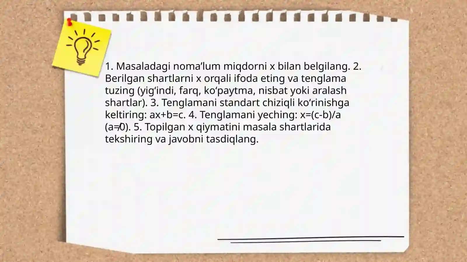 Murakkab masalalar yechish usullari 4