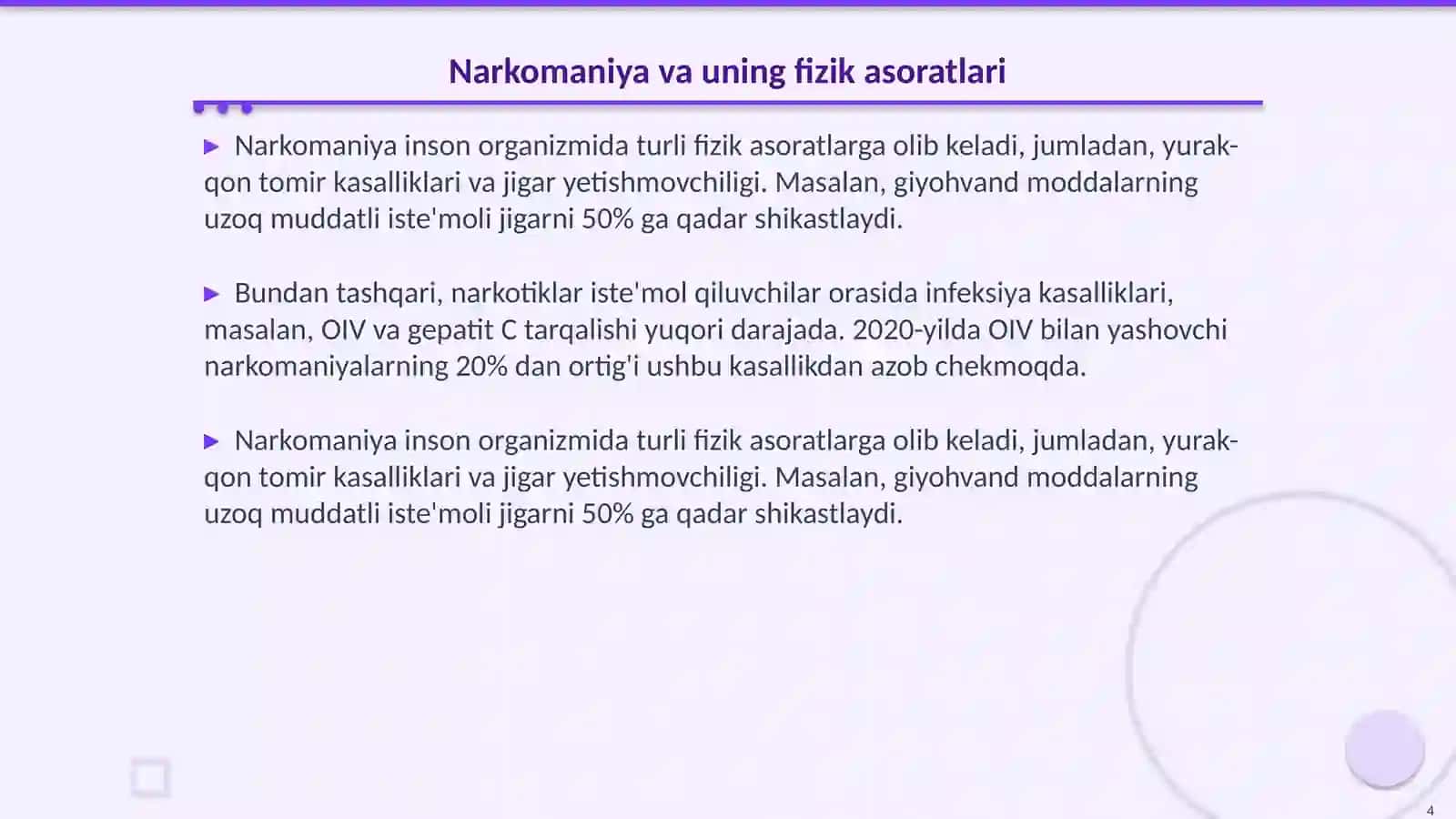 Narkomaniya va uning asoratlari 4