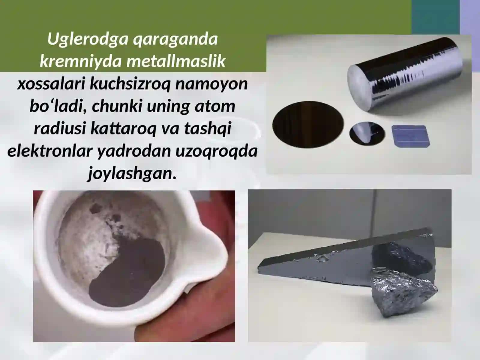 Kremniyning xossalari 4