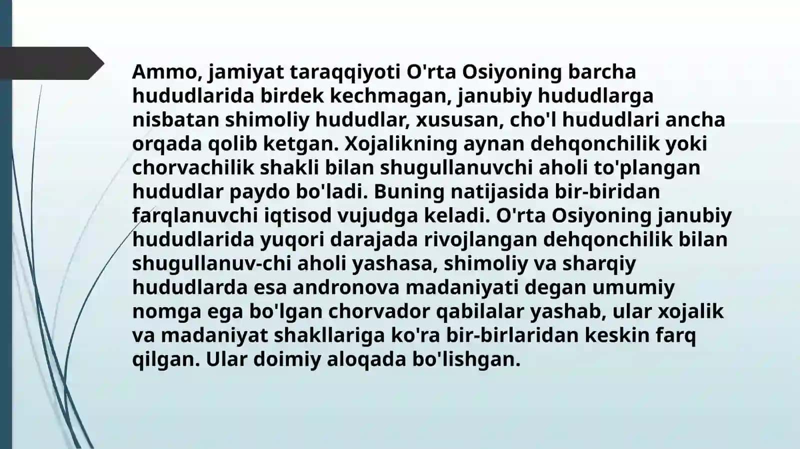 O'rta Osiyoning bronzadavri 4