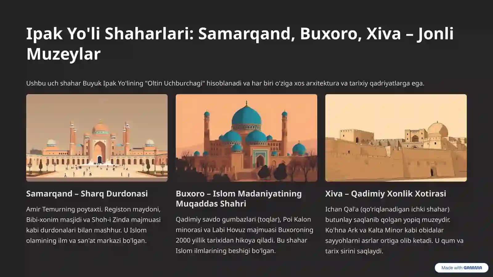 Buyuk Ipak Yo'li va O'zbekistonning Turizm Salohiyati 4