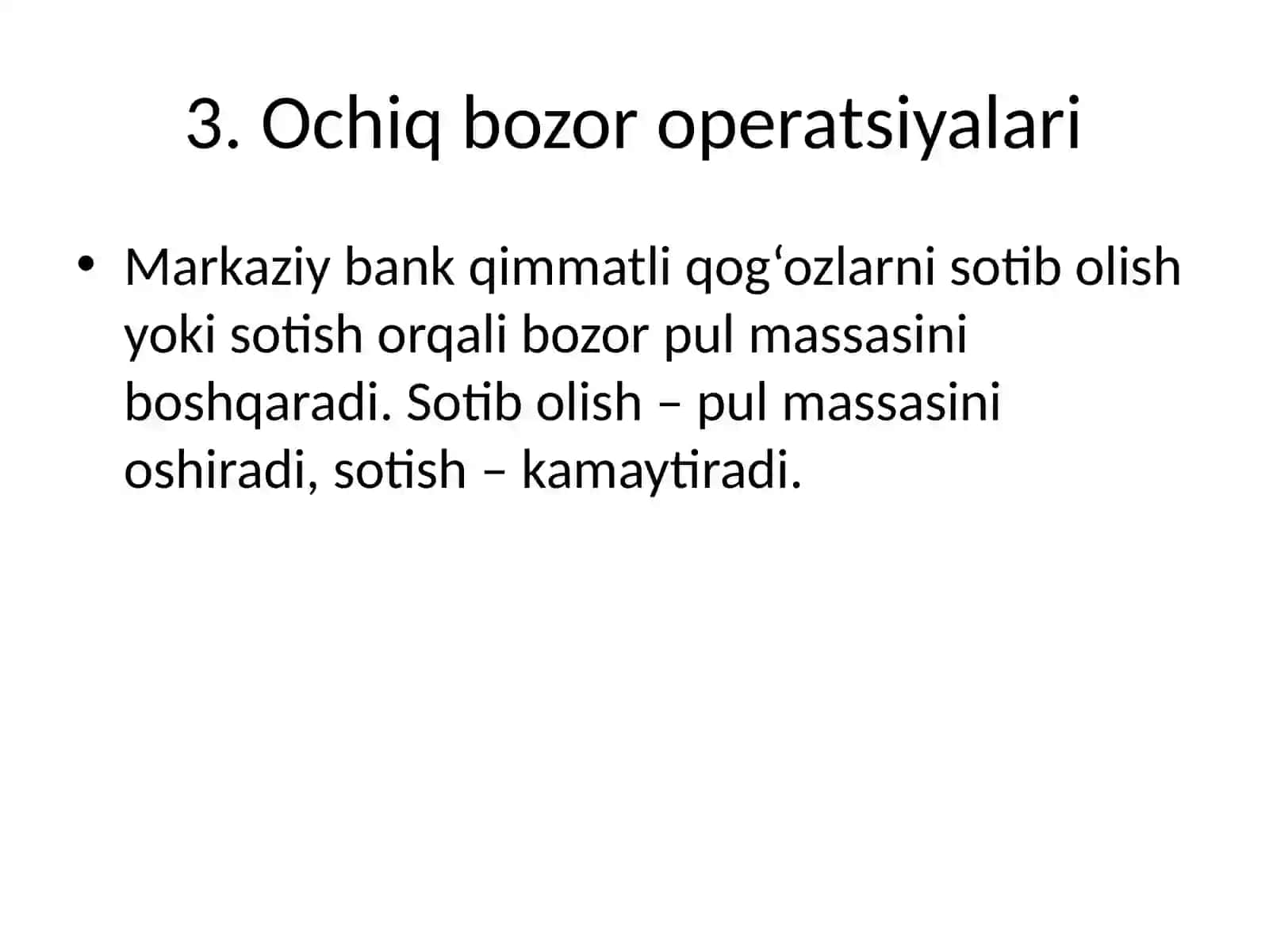 Davlat pul-kredit siyosati vositalari 4