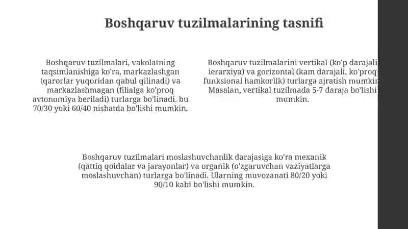 Filial korxonalarda boshqaruv tuzilmalarini tashkiliy turlari 4