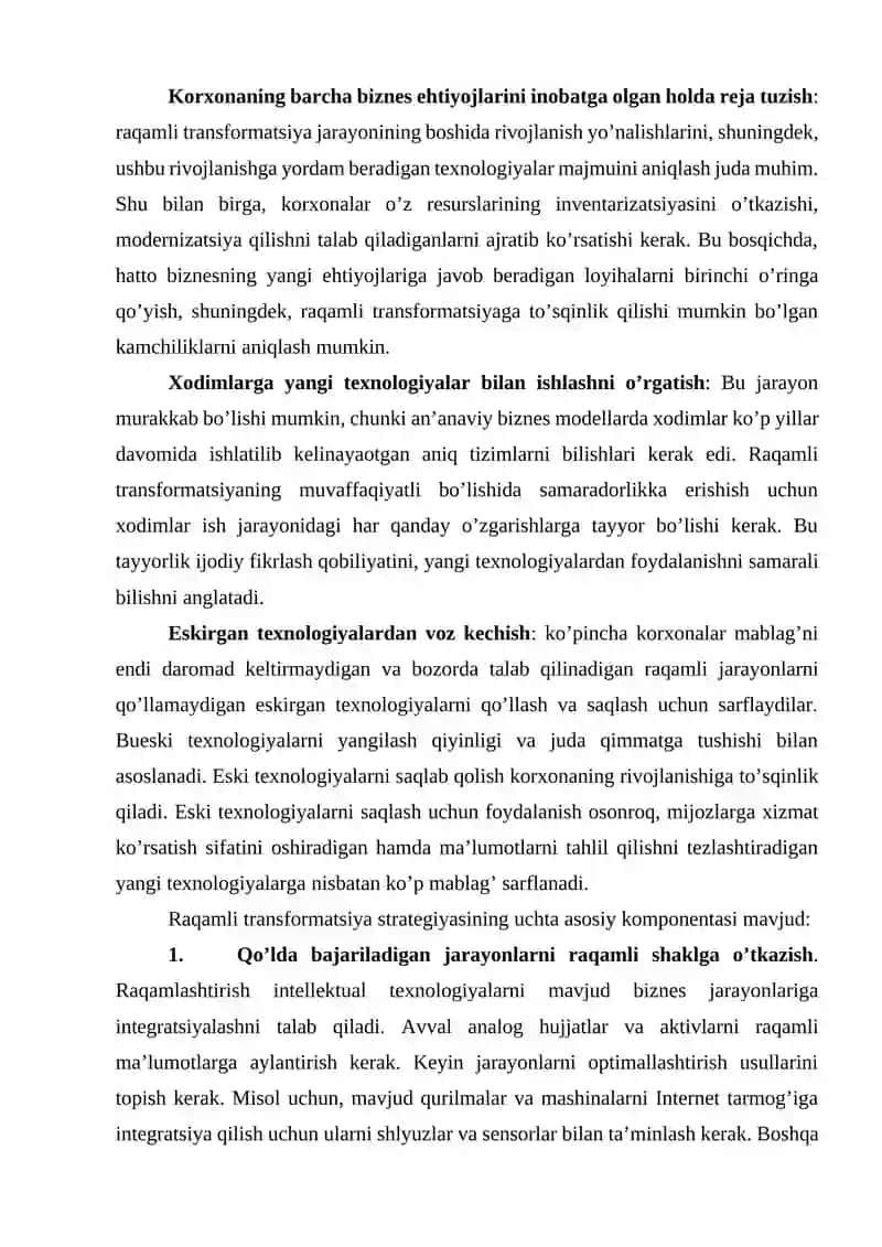 Raqamli Transformatsiya 4