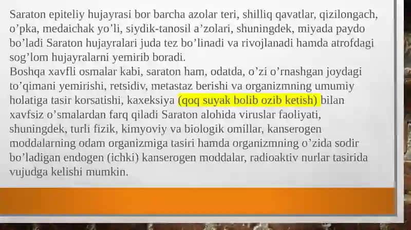 Saraton kasalligi 4