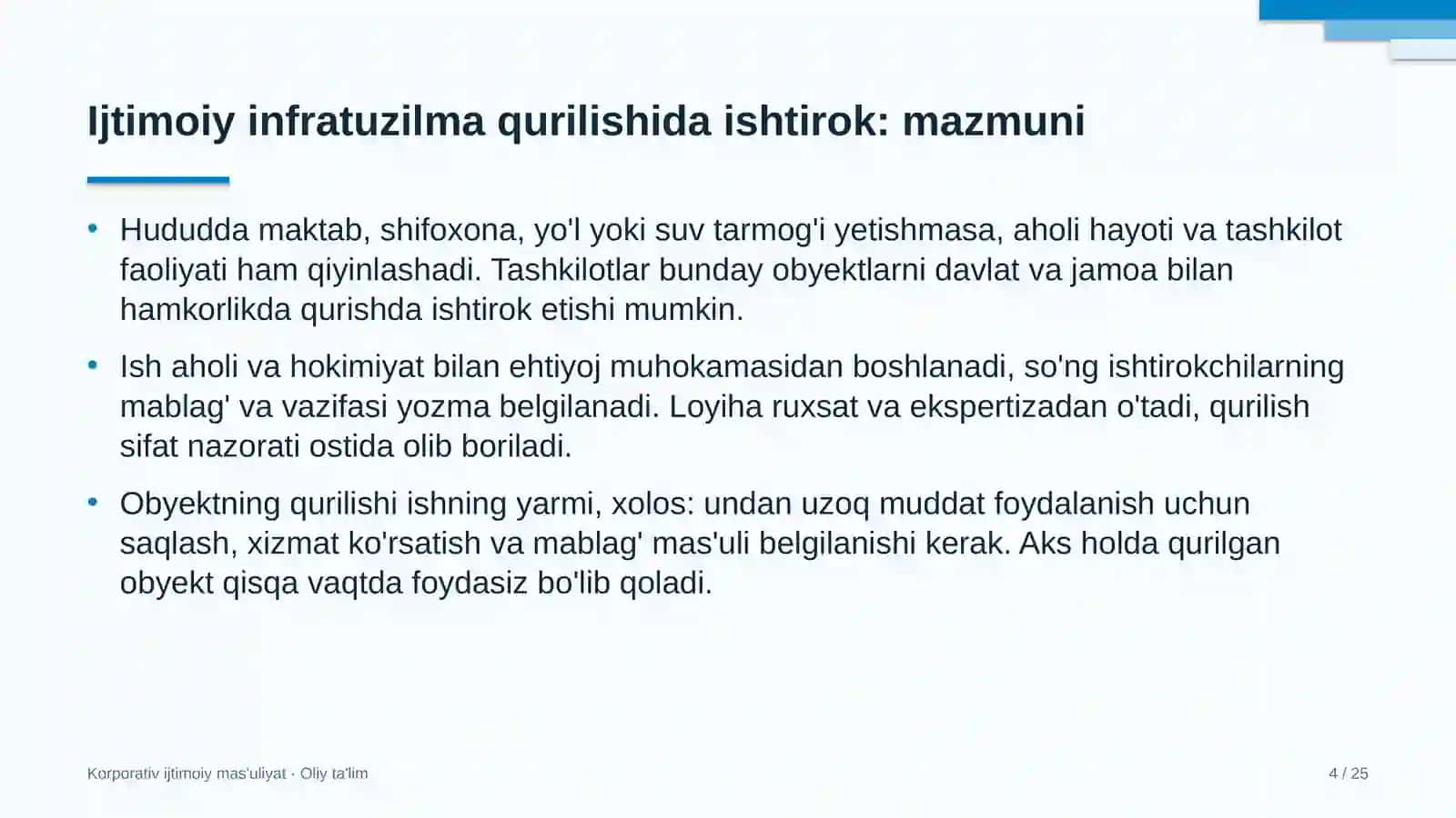 Etnoturizmda ijtimoiy infratuzilma obyektlarini barpo etishda ishtirok etish 4